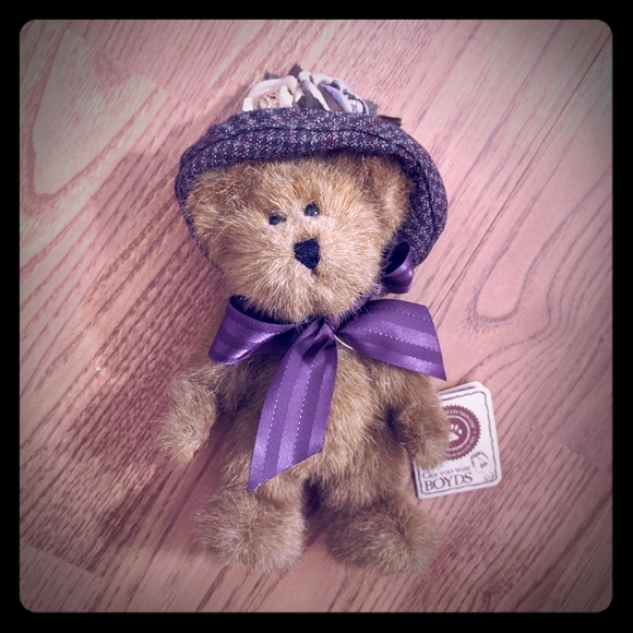 Boyd's Bear Cristiana Labearsley w/ Flowered Hat - Picture 1 of 6